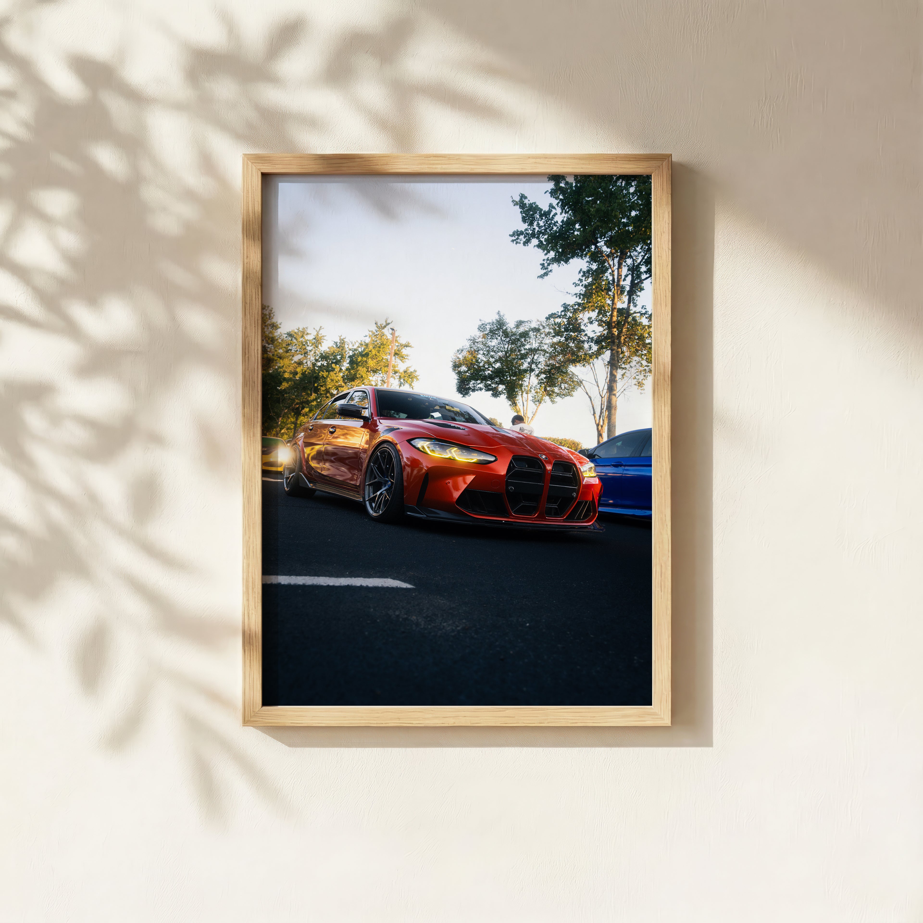 Orange BMW G80 M4 Fine Art Print 16x20