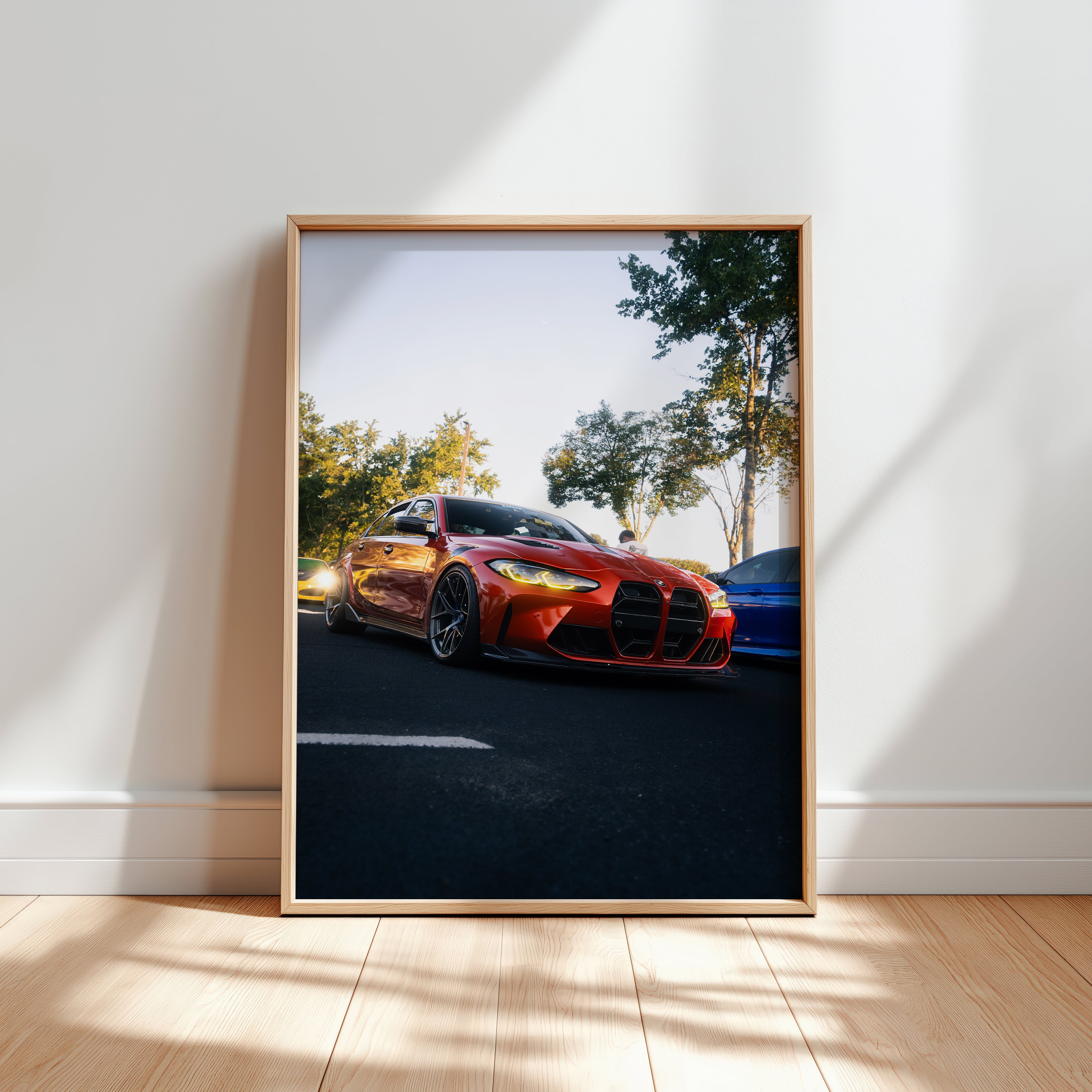 Orange BMW G80 M4 Fine Art Print 16x20