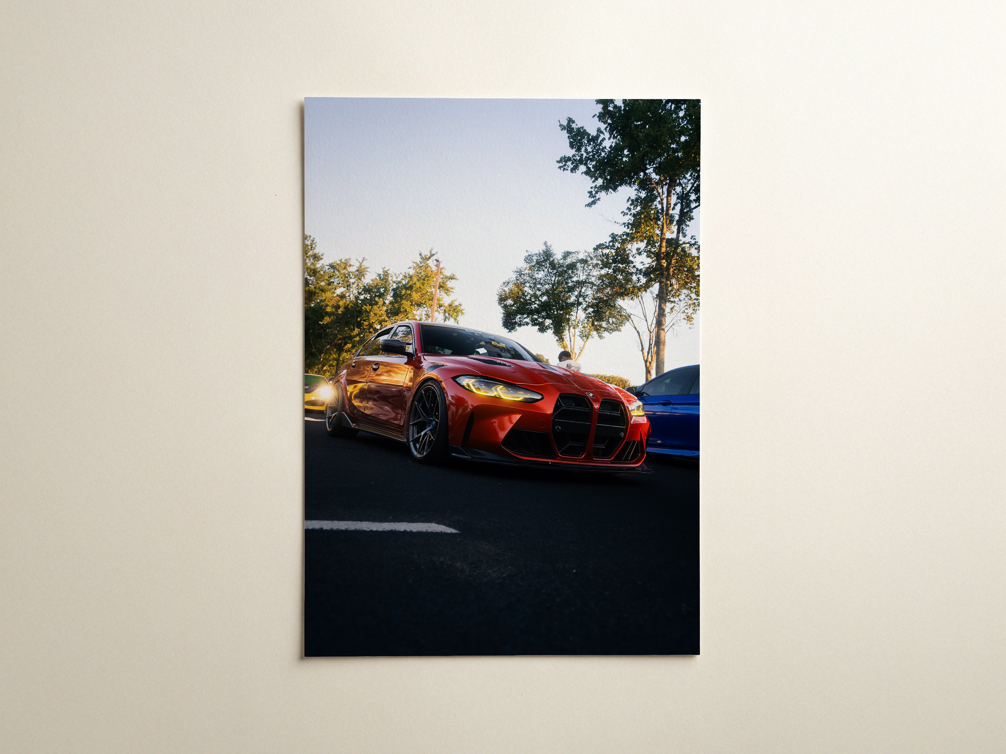Orange BMW G80 M4 Fine Art Print 16x20
